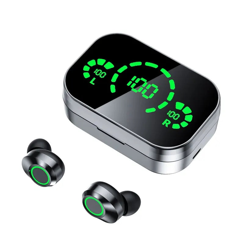Auriculares inalámbricos Bluetooth YD03, auriculares para deportes al aire libre - 5,3 con pantalla de carga, auriculares con Control táctil para Musica
