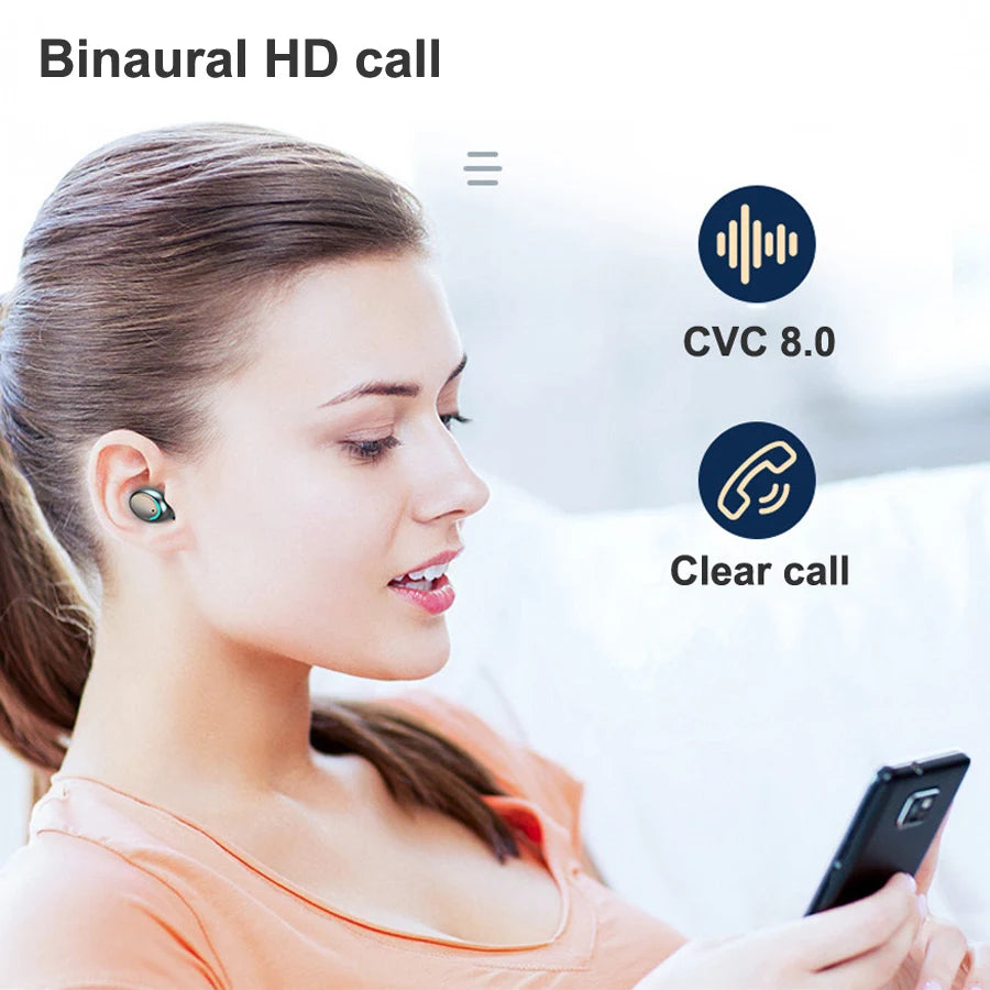 Auriculares inalámbricos Bluetooth Tws para teléfono inteligente, venta al por mayor, auriculares Bloothooth F9 V5.3, auriculares para juegos con micrófono Manos libres